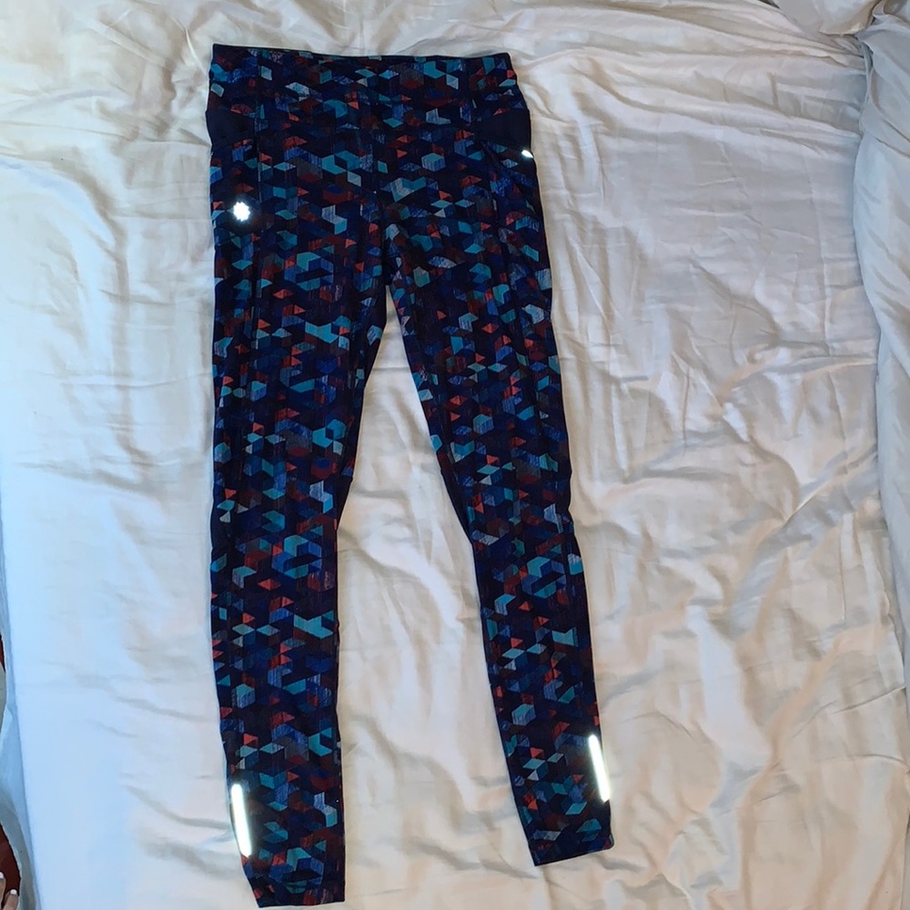 Athleta colorful workout pants size S